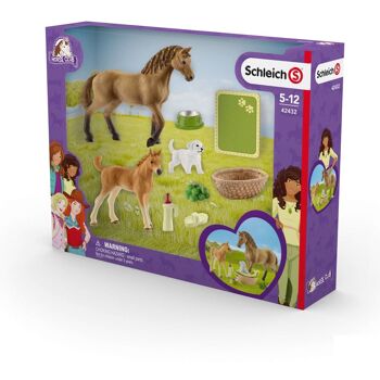 SCHLEICH Horse Club Sarah's Baby Animal Care Set de jeu 5 à 12 ans Multicolore (42432) 3