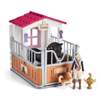SCHLEICH Horse Club Horse Box avec Horse Club Tori & Princess Toy Playset, Mixte, 5 à 12 Ans, Multicolore (42437) 2