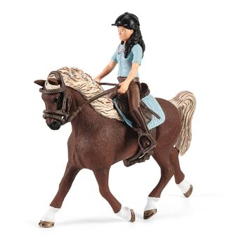 SCHLEICH Horse Club Zone de lavage avec Horse Club Emily & Luna Toy Playset Unisexe 5 à 12 ans Multicolore (42438) 2