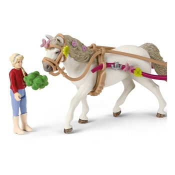 SCHLEICH Horse Club Petite calèche pour le grand concours hippique, 5 à 12 ans, multicolore (42467) 4