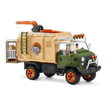 SCHLEICH Wild Life Animal Rescue Grand camion avec figurines et accessoires (42475) 2