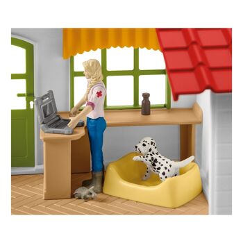 SCHLEICH Farm World Veterinarian Practice with Pets Toy Playset, 3 à 8 ans, Multicolore (42502) 3