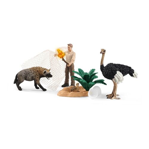 SCHLEICH Wild Life Hyena Attack Toy Figures (42504)