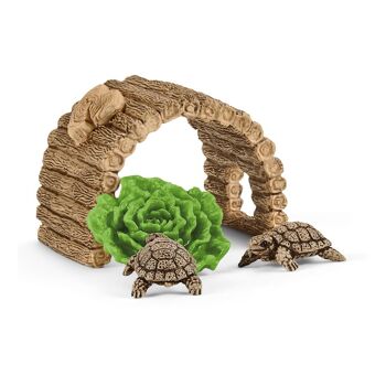 SCHLEICH Wild Life Tortoise Home Playset, 3 à 8 ans, Multicolore (42506) 2