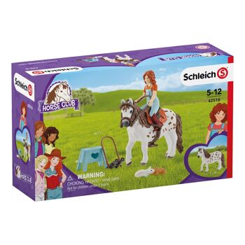 SCHLEICH Horse Club Mia & Spotty Toy Figure Set, Multicolore, 5 à 12 Ans (42518) 2