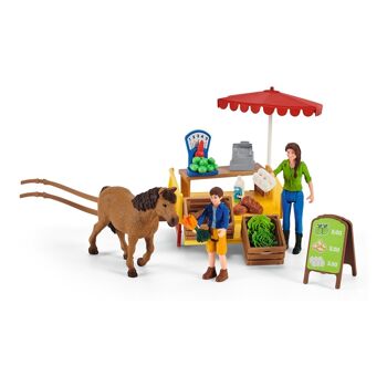 SCHLEICH Farm World Sunny Day Mobile Farm Stand Set de figurines, 3 à 8 ans, Multicolore (42528) 3