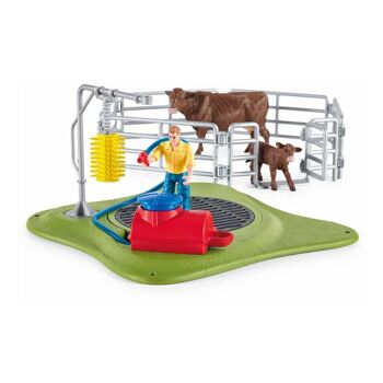 SCHLEICH Farm World Happy Cow Wash Set de jeu Unisexe 3 à 8 ans Multicolore (42529) 2