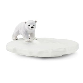 SCHLEICH Wild Life Polar Playground Toy Figure Set, 3 à 8 ans, Blanc/Gris (42531) 4