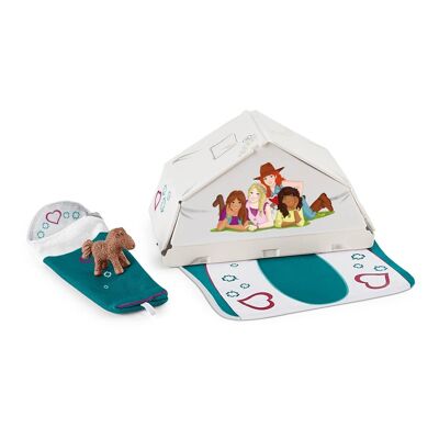 SCHLEICH Horse Club Accessories Kit de jeu de camping, unisexe, 5 à 12 ans, multicolore (42537)