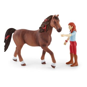SCHLEICH Horse Club Hannah & Cayenne Jeu de figurines Unisexe 5 à 12 ans Multicolore (42539) 2