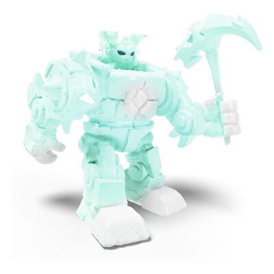 SCHLEICH Eldrador Mini Creatures Ice Robot Spielfigur, Unisex, 7 bis 12 Jahre, Mehrfarbig (42546)