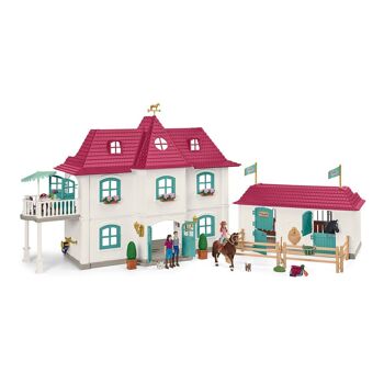 SCHLEICH Horse Club Lakeside Country House and Stable Toy Playset Mixte 5 à 12 ans Multicolore (42551) 3