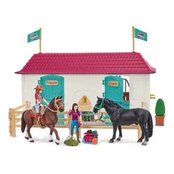 SCHLEICH Horse Club Lakeside Country House and Stable Toy Playset Mixte 5 à 12 ans Multicolore (42551) 4