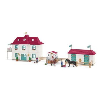 SCHLEICH Horse Club Lakeside Country House and Stable Toy Playset Mixte 5 à 12 ans Multicolore (42551) 5