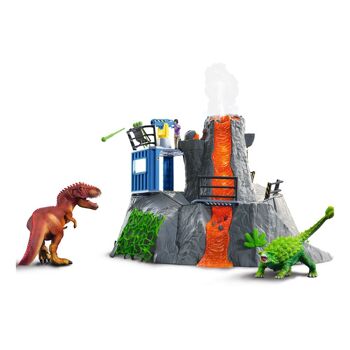 SCHLEICH Dinosaure Volcano Expedition Base Camp Toy Playset, Unisexe, 4 à 10 ans, Multicolore (42564) 2
