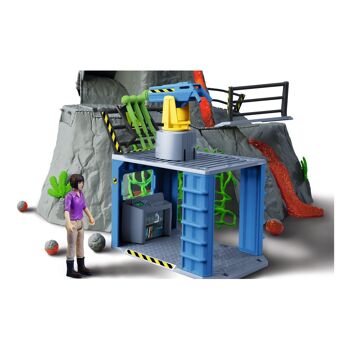 SCHLEICH Dinosaure Volcano Expedition Base Camp Toy Playset, Unisexe, 4 à 10 ans, Multicolore (42564) 4