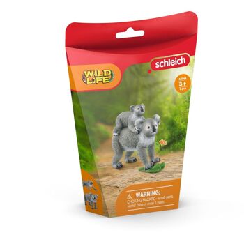 SCHLEICH Wild Life Koala Ensemble de figurines mère et bébé, 3 à 8 ans, Gris (42566) 4
