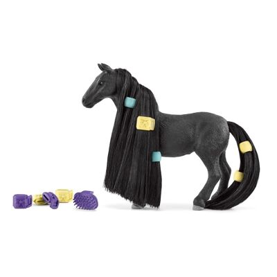 SCHLEICH Horse Club Beauty Horse Definitive Criollo Mare Toy Figure, 4 Years and Above, Black/Grey (42581)