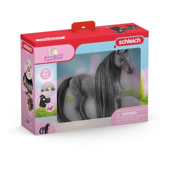SCHLEICH Horse Club Beauty Horse Definitive Criollo Mare Toy Figure, 4 ans et plus, Noir/Gris (42581) 4