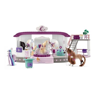 SCHLEICH Horse Club Sofia's Beauties Horse Beauty Salon Toy Playset, 4 ans et plus, Multicolore (42588)