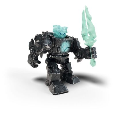 SCHLEICH Eldrador Mini Creatures Shadow Ice Robot Spielfigur, 7 bis 12 Jahre, Grau/Türkis (42598)