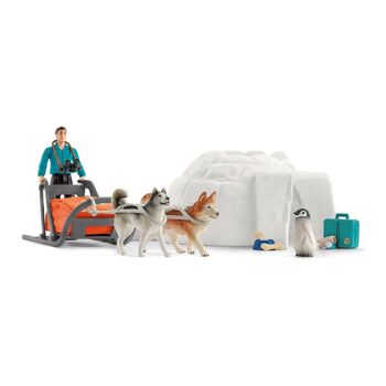 SCHLEICH Wild Life National Geographic Kids Ensemble de jeu d'expédition en Antarctique, 3 à 8 ans, Multicolore (42624) 1