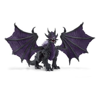 SCHLEICH Eldrador Creatures Shadow Dragon Toy Figure, 7 à 12 ans, Gris/Violet (70152)