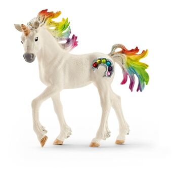 SCHLEICH Bayala arc-en-ciel licorne poulain cheval figurine (70525)