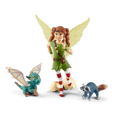 SCHLEICH Bayala Movie Marween avec Nugur et Piuh Toy Figure Set, 5 à 12 ans, Multicolore (70581)