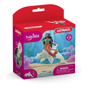 SCHLEICH Bayala Isabelle on Dolphin Toy Figure, 5 à 12 ans, Multicolore (70719) 2