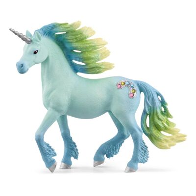 SCHLEICH Bayala Guimauve Licorne Étalon Figurine Jouet, 5 à 12 Ans, Multicolore (70722)