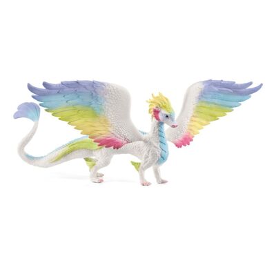 SCHLEICH Bayala Rainbow Dragon Spielfigur, 5 bis 12 Jahre, Mehrfarbig (70728)