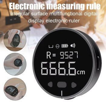 Instrument de mesure de distance Règle de mesure électronique Ruban à mesurer LCD numérique haute définition Outil de règle de mesure électronique de haute précision 1