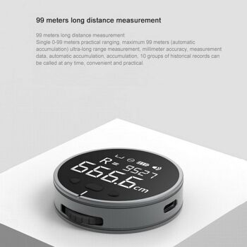 Instrument de mesure de distance Règle de mesure électronique Ruban à mesurer LCD numérique haute définition Outil de règle de mesure électronique de haute précision 6