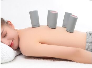 Équipement de thérapie par ventouses en silicone électrique Massage complet du corps EMS Masseur d'impulsions Bocal d'aspiration Pression sous vide Ventouses Soins de santé 1
