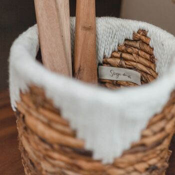 panier | panier à plantes | Panier de rangement MENIK en fibre de bananier (3 tailles) 4