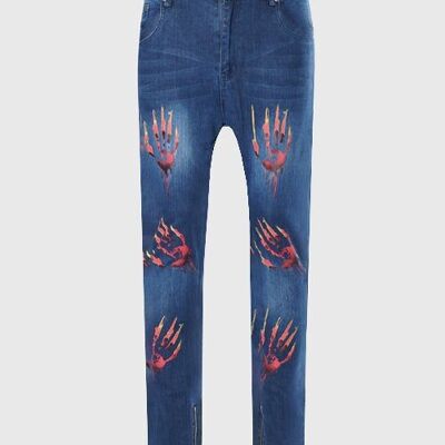 Jahknow War Memory Denim Jeans