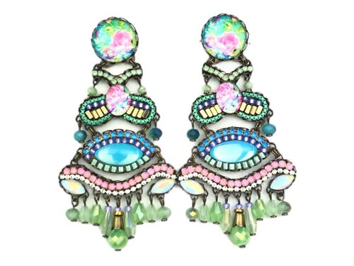 PENDIENTES DE CRISTALES FERIA