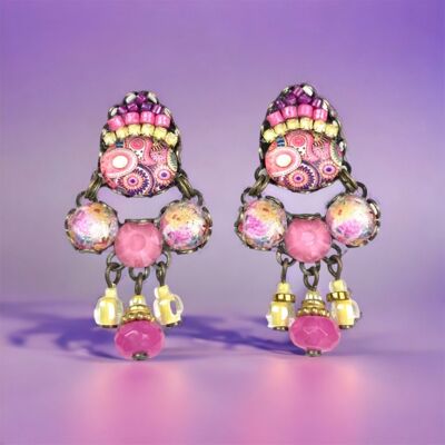 BOUCLES D'OREILLES EN CRISTAL SAKURA