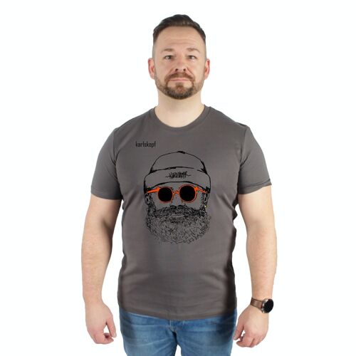 HIPSTER | Herren T-Shirt aus 100% Bio-Baumwolle | ANTHRAZIT