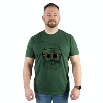 HIPSTER | T-shirt homme 100% coton biologique | VERT DOUX 1