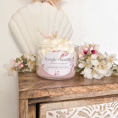 Chantilly candle rice milk & sakura scent