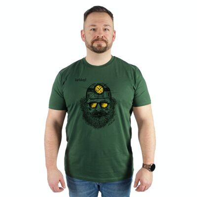 MINER | Men's t-shirt made from 100% organic cotton | SOFT GREEN