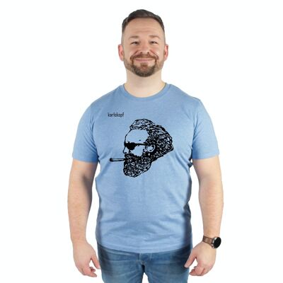 ROCKERS | Men's t-shirt made from 100% organic cotton | BLUE