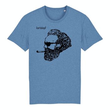 BASCULANTS | T-shirt homme 100% coton biologique | BLEU 3