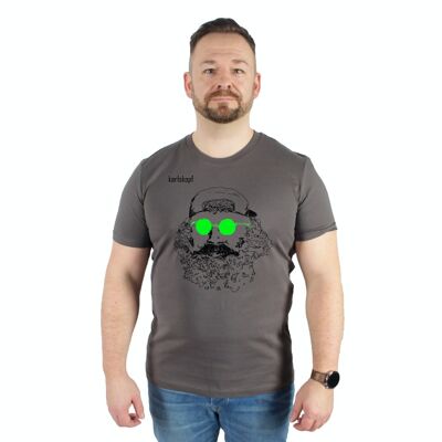 PATINADOR | Camiseta de hombre confeccionada en algodón 100% orgánico | ANTRACITA