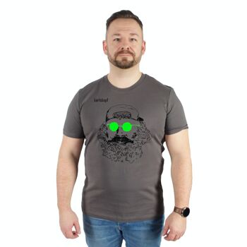PATINEUR | T-shirt homme 100% coton biologique | ANTHRACITE 1