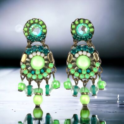 BOUCLES D'OREILLES CITRON VERT