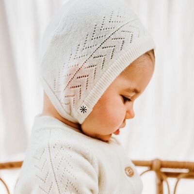Cashmere Baby Hat - Pénélope Blanc