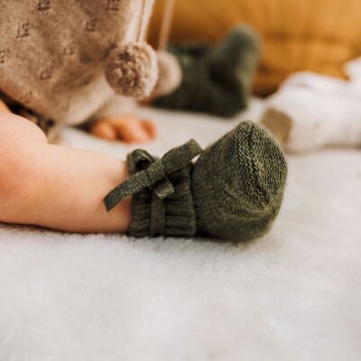 Cashmere Baby Booties - Andréa Kaki